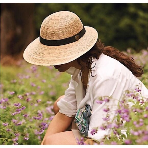 TULA Women Laurel Straw Hat UPF 50 Tan Neutral Outdoor Woven Hat Sun Shade Visor - Picture 1 of 7